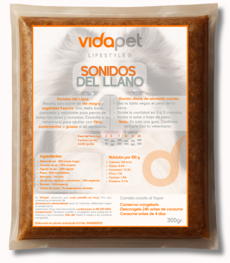 Empaque oficial de Sonidos del Llano de Vidapet